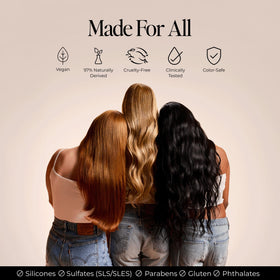 LolaVie label ingredient callout shows natural actives and transparency benefit