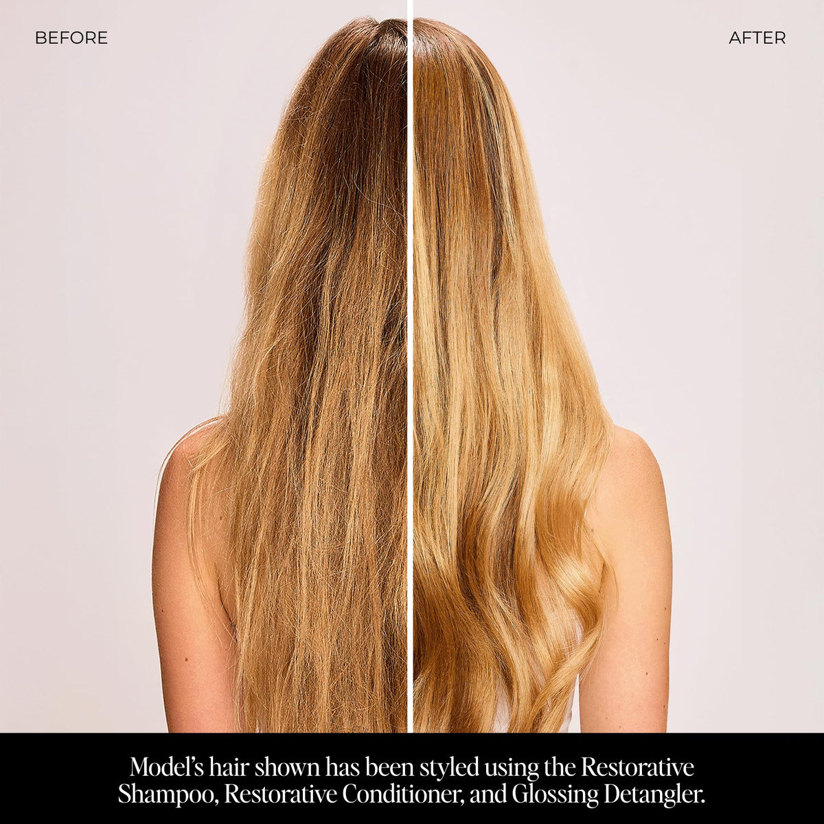 LolaVie shampoo in shower being massaged into hair for breakage protection
