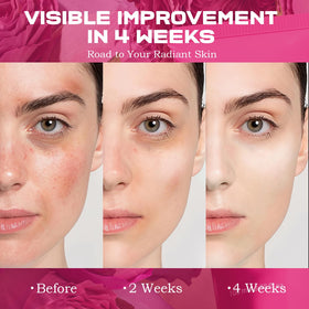 Lollsea before and after scale comparison illustrating firmer, more even skin