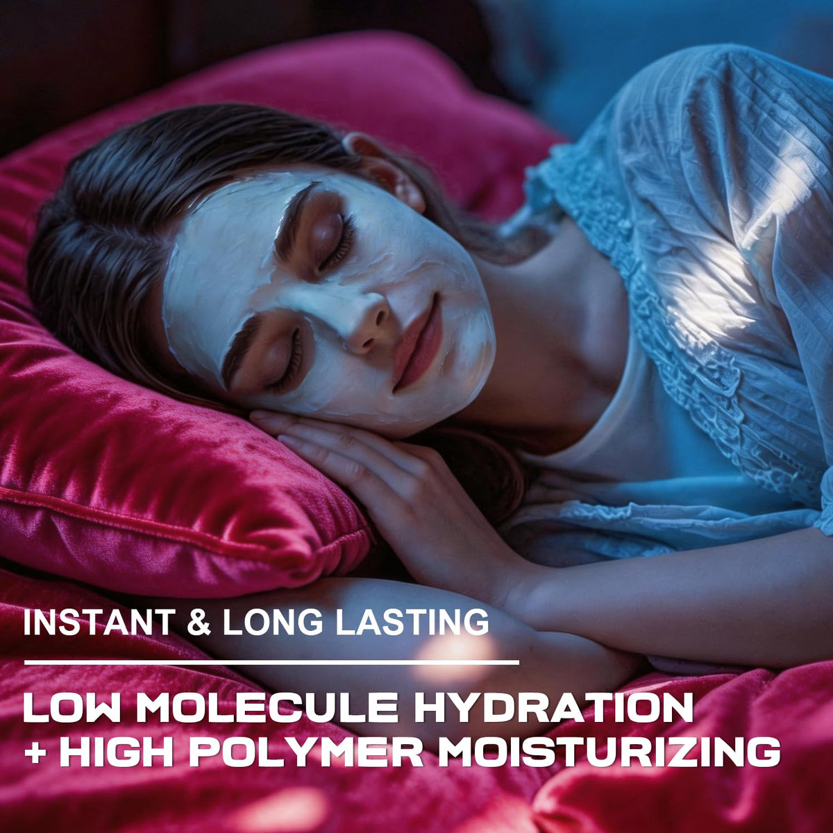 Lollsea lifestyle nighttime scene on bedside table promoting restorative ritual
