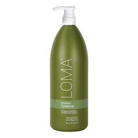 Loma front packaging showing 33 oz bottle and clear label benefits