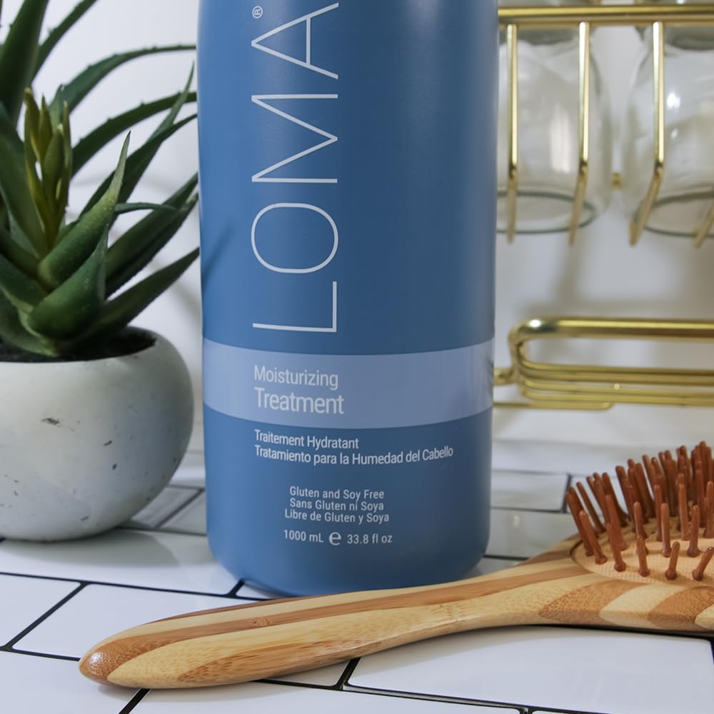Loma conditioner on bathroom shelf lifestyle scene for daily use