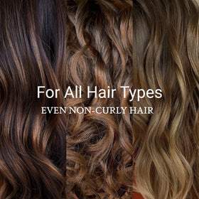 Loma being applied to damp hair demonstrating curl activation and flexible hold