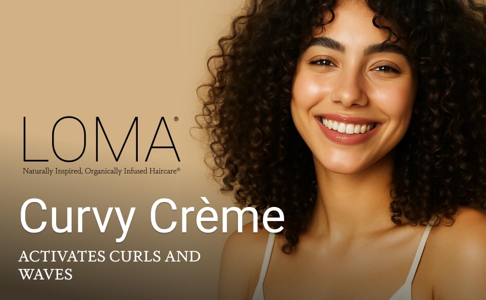 Loma Curvy Crème on dry hair creating a separated messy look with natural movement