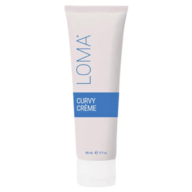 Loma Curvy Crème front packaging showing tube and label, clear product identity and benefit