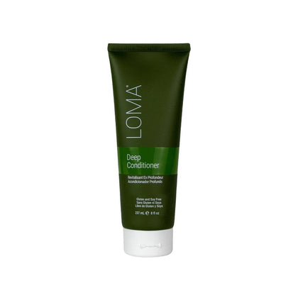LOMA deep conditioner front bottle showing packaging and clean-beauty benefits