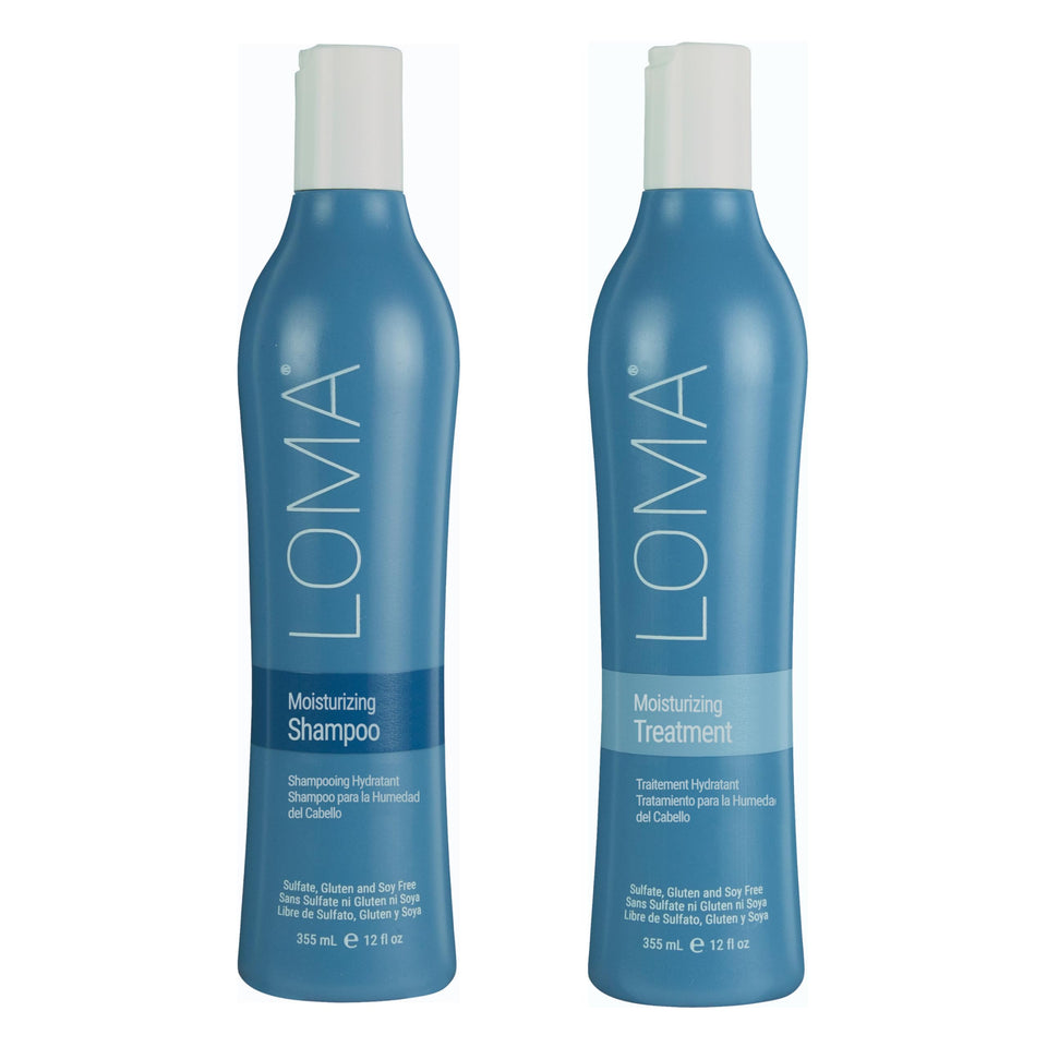 Loma duo front packaging showing both 12 fl oz bottles and aromatherapy labels for convenience
