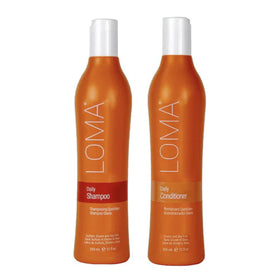 LOMA duo front packaging showing 12 oz bottles and citrus scent benefits