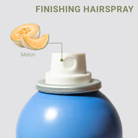 Loma finishing hairspray fine mist closeup demonstrating even application and lightweight hold