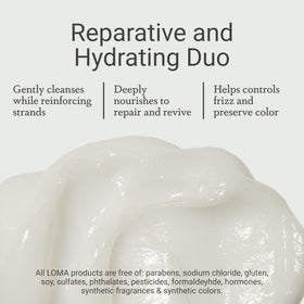 Loma label showing Aloemoist Complex and certified organic ingredients