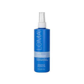 Loma leave-in front packaging showing bottle and label benefits