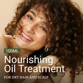 Loma texture close-up pouring oil for easy application benefit
