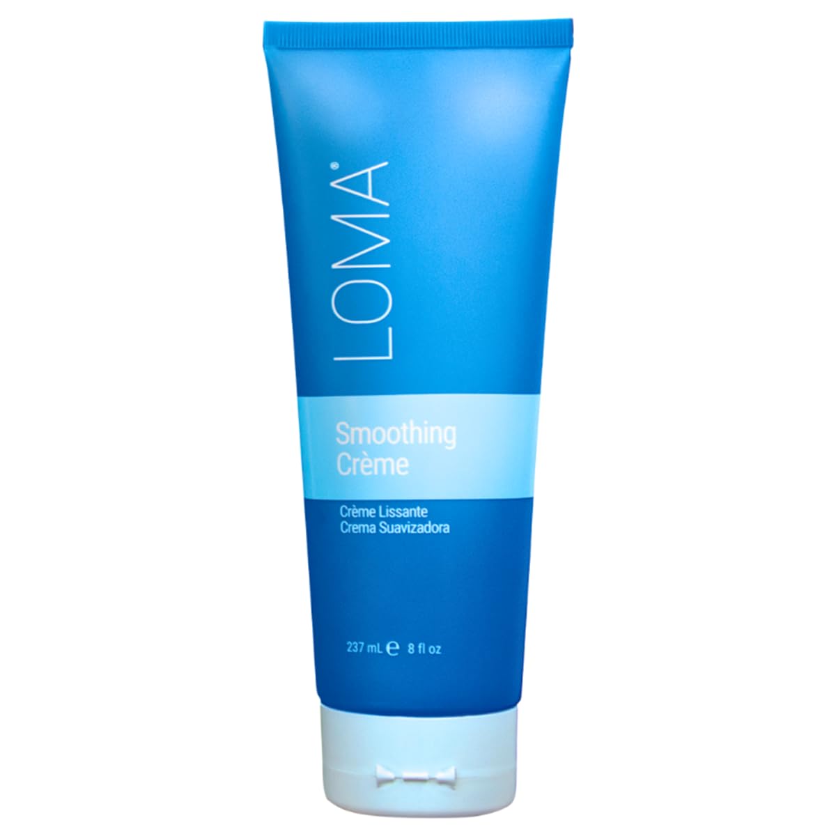 Loma smoothing crème front bottle showing packaging and easy dispensing benefit