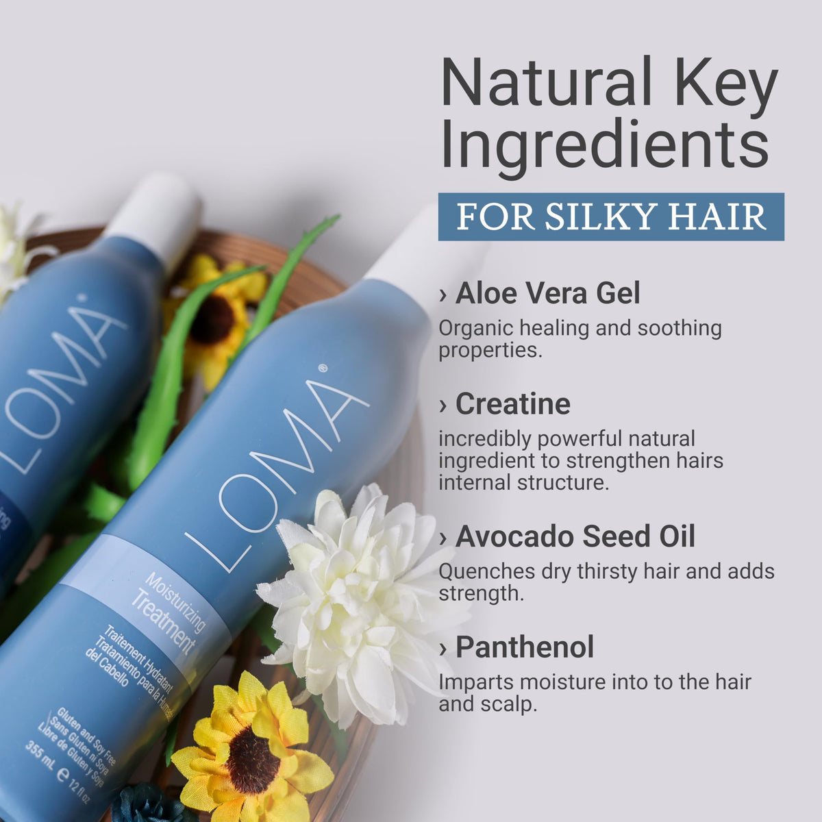 Creamy texture of Loma treatment on fingers, demonstrates rich moisture without heaviness
