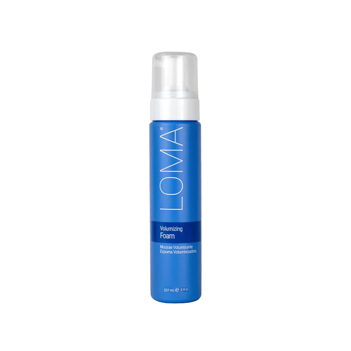 LOMA volumizing foam front packaging showing label and size for easy identification and benefits