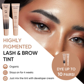 Lomansa lifestyle model with defined lashes showcasing instant effect