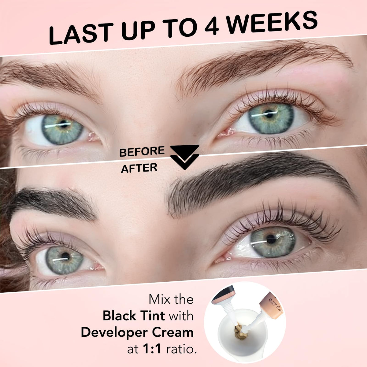 Lomansa pigment and developer cream mixed for instant black results