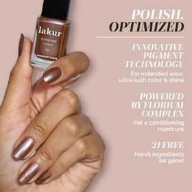 LONDONTOWN Affogato hand wearing polish in lifestyle setting for everyday wear