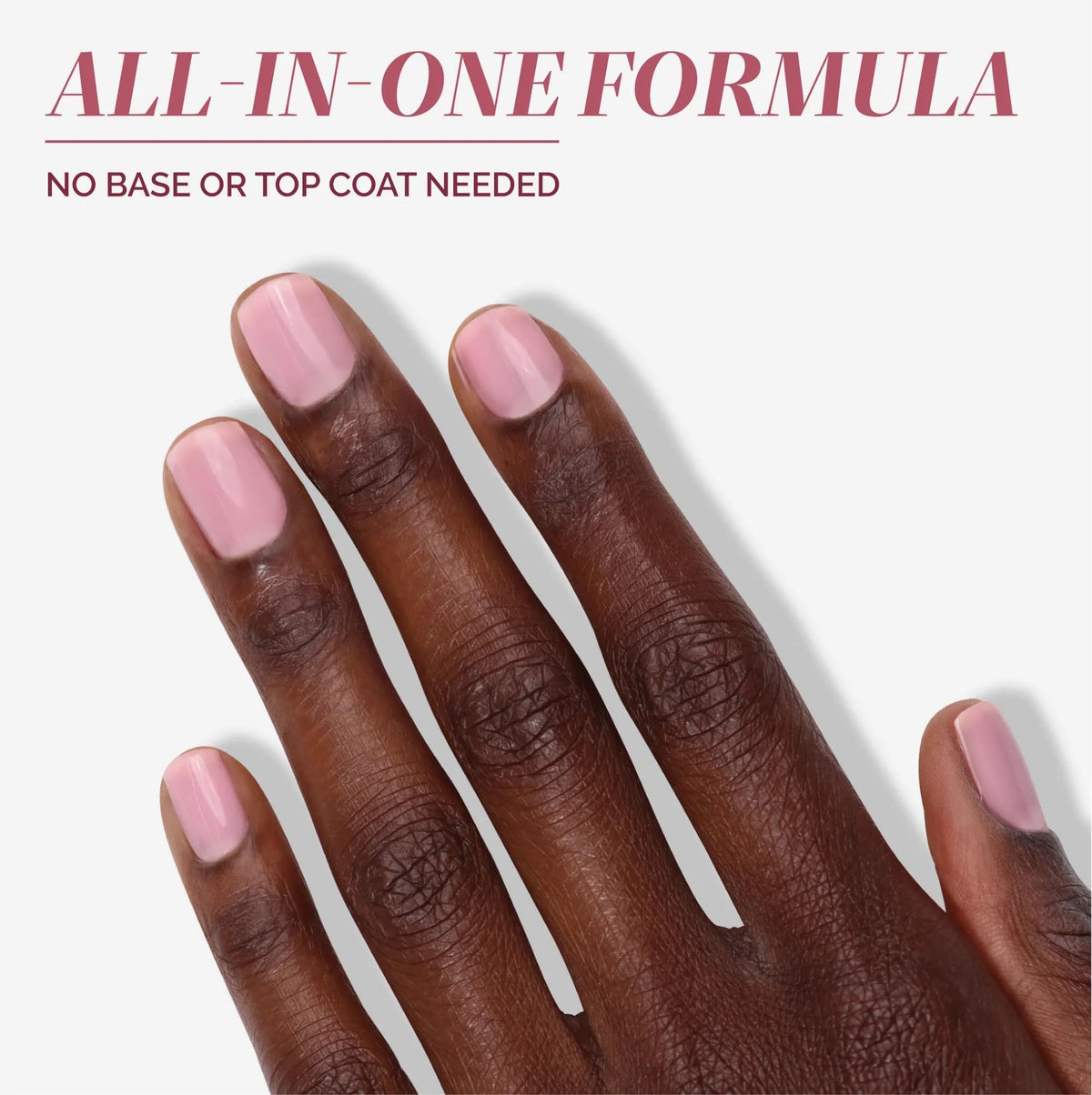 LONDONTOWN comparison of one versus two coats showing buildable coverage benefit