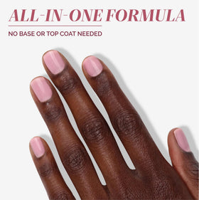 LONDONTOWN comparison of one versus two coats showing buildable coverage benefit