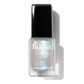 LONDONTOWN front bottle showing Aurora Chrome topper and glossy finish benefit