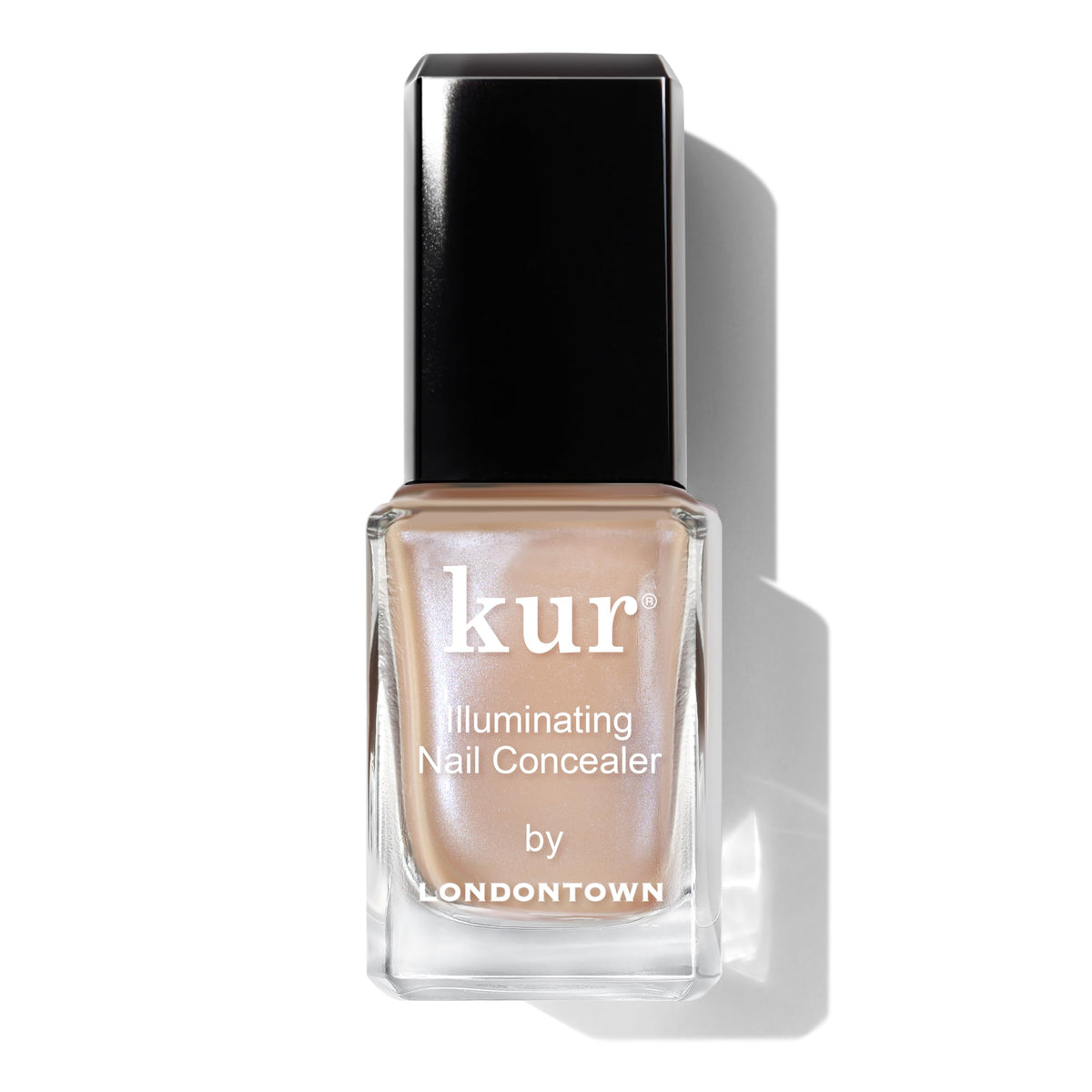 LONDONTOWN bottle front view showcasing lustrous beige shade and glow