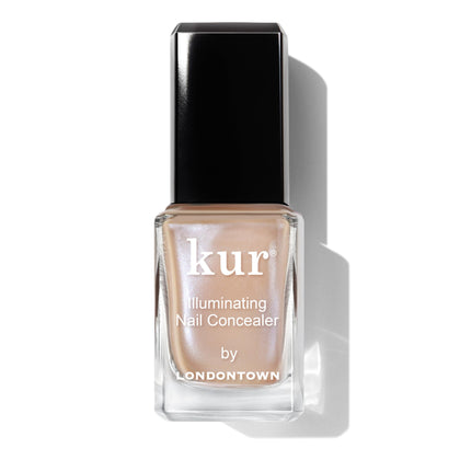 LONDONTOWN bottle front view showcasing lustrous beige shade and glow