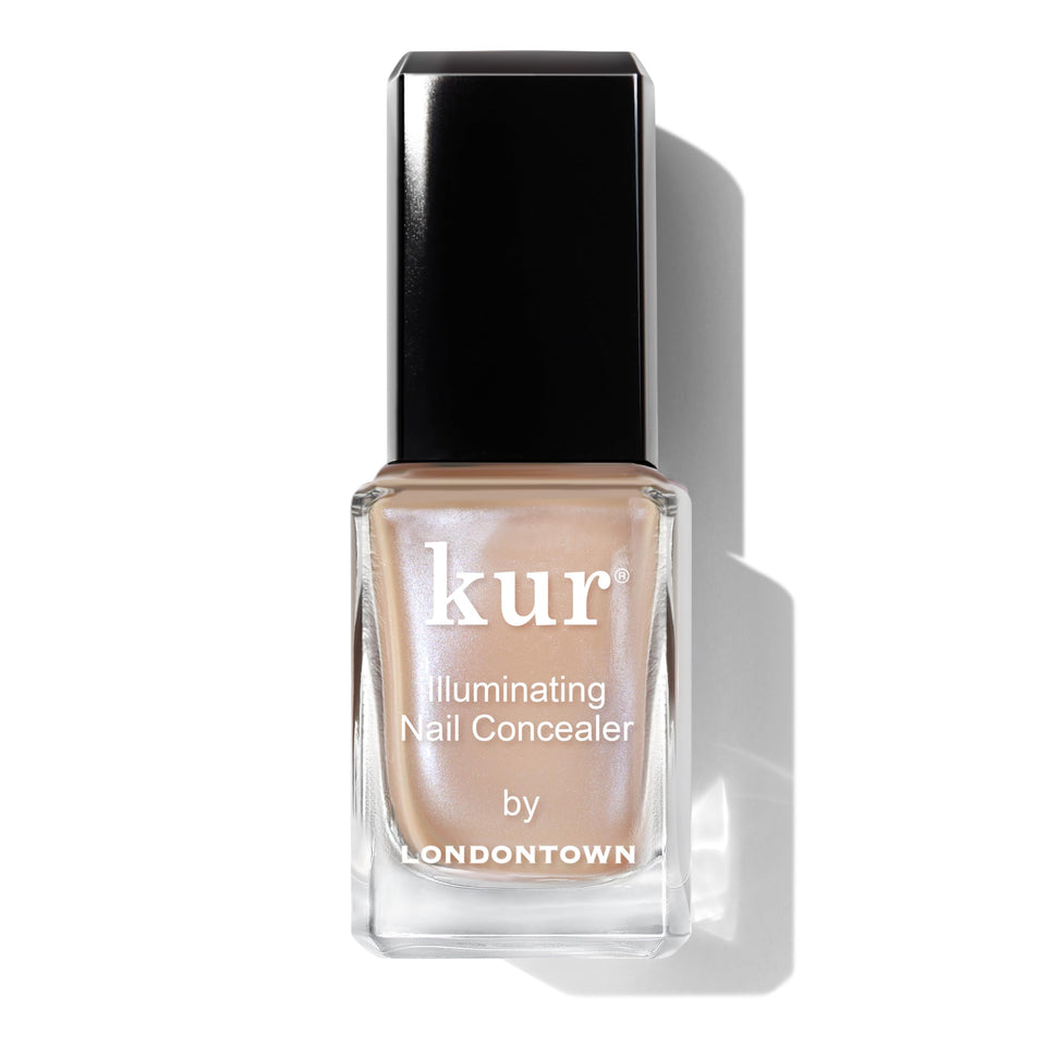 LONDONTOWN bottle front view showcasing lustrous beige shade and glow