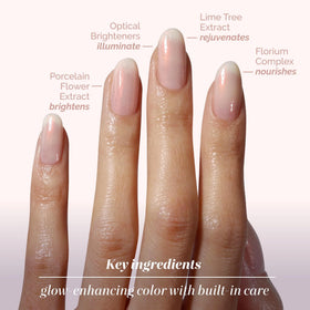 LONDONTOWN before and after nails demonstrating concealment of yellowing