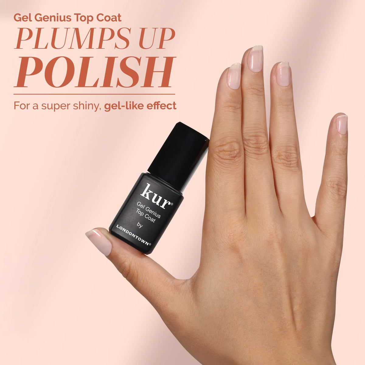 LONDONTOWN Bubble concealer texture on nail highlighting sheer coverage
