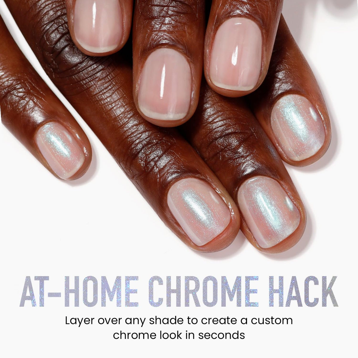 LONDONTOWN Pro-Contour brush applying chrome glaze for smooth even coverage and precise control