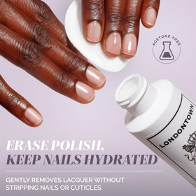 LONDONTOWN close-up label highlighting vitamins A and E