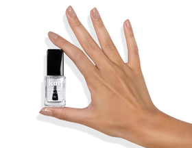 LONDONTOWN Duplex brush and glossy texture close-up, benefits smooth application