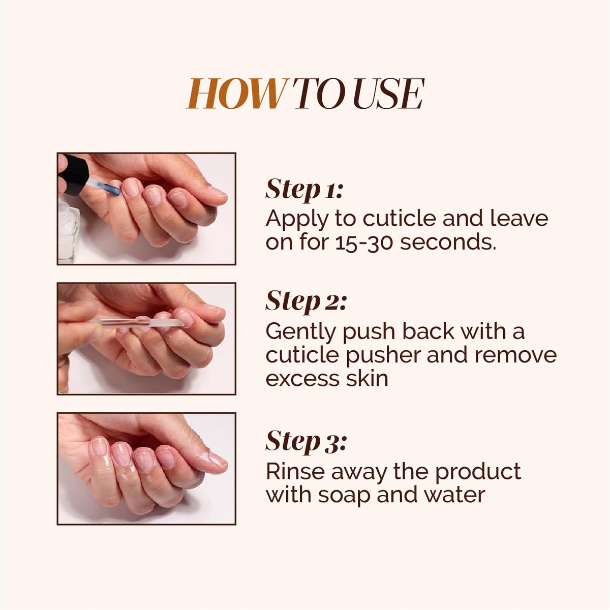 LONDONTOWN application on nail demonstrating gentle removal without clipping