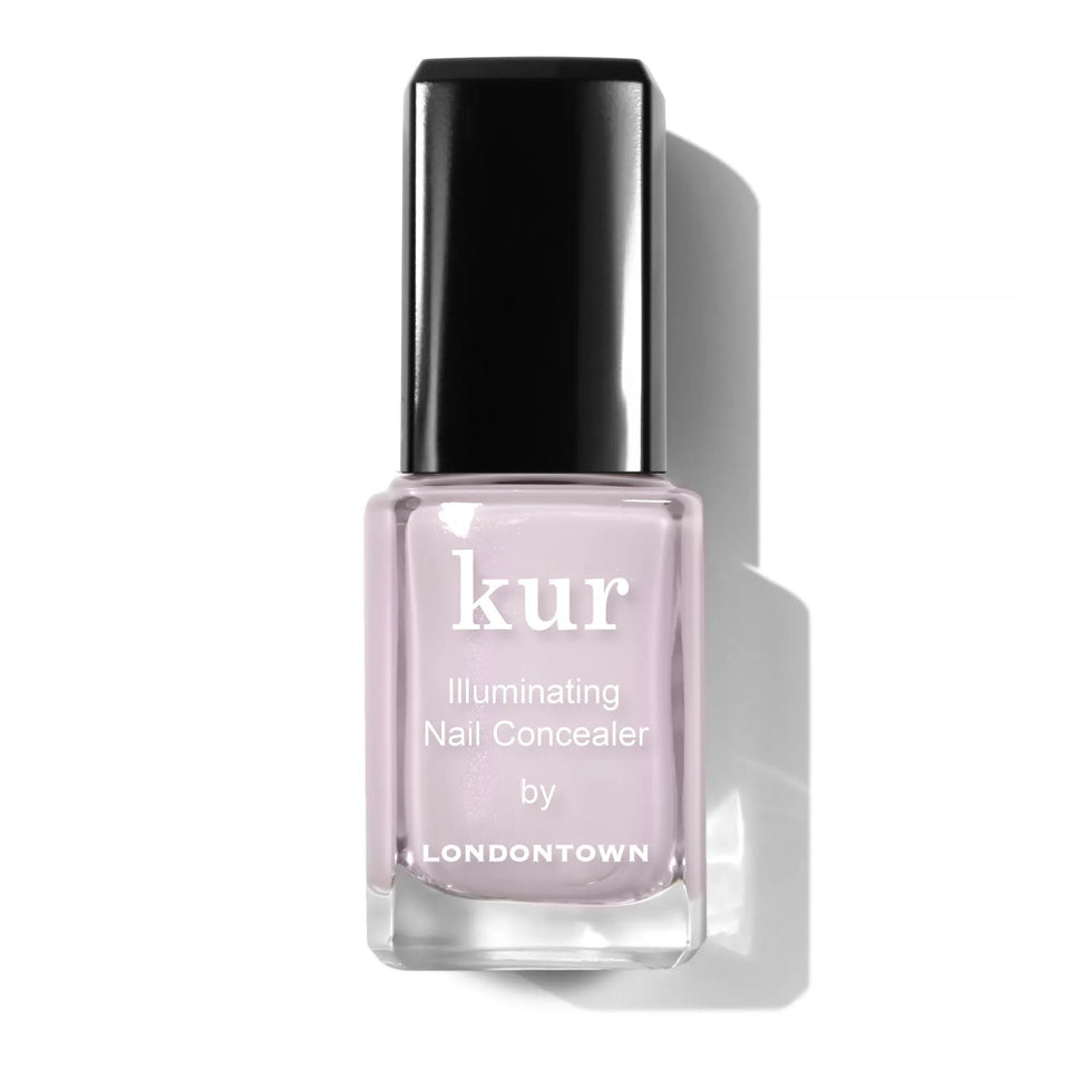 LONDONTOWN front bottle showing sheer pink finish and brightening benefit