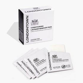 LONDONTOWN front packaging showing compact travel-ready pads and benefits