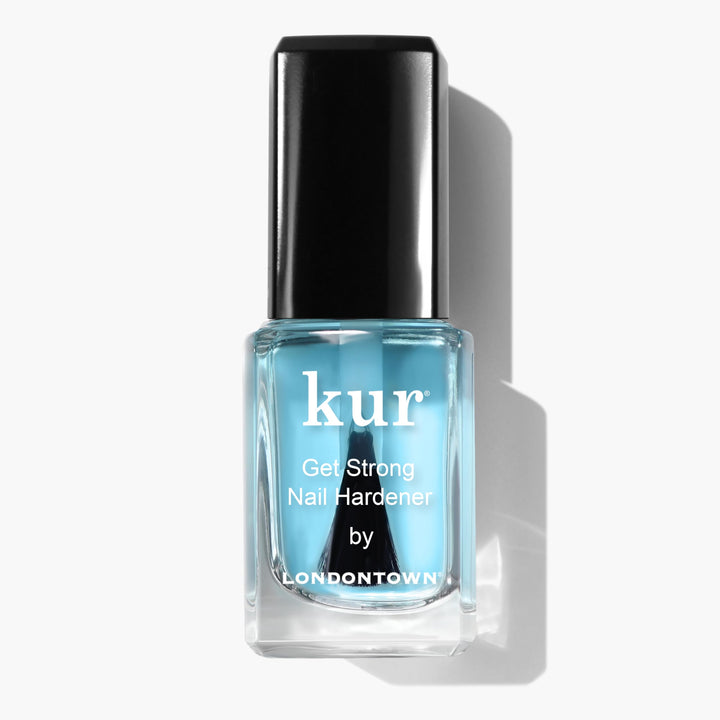 LONDONTOWN front packaging showing product and benefit of stronger nails
