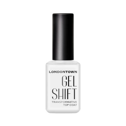 LONDONTOWN GelShift bottle front view showing sleek packaging and glossy benefit