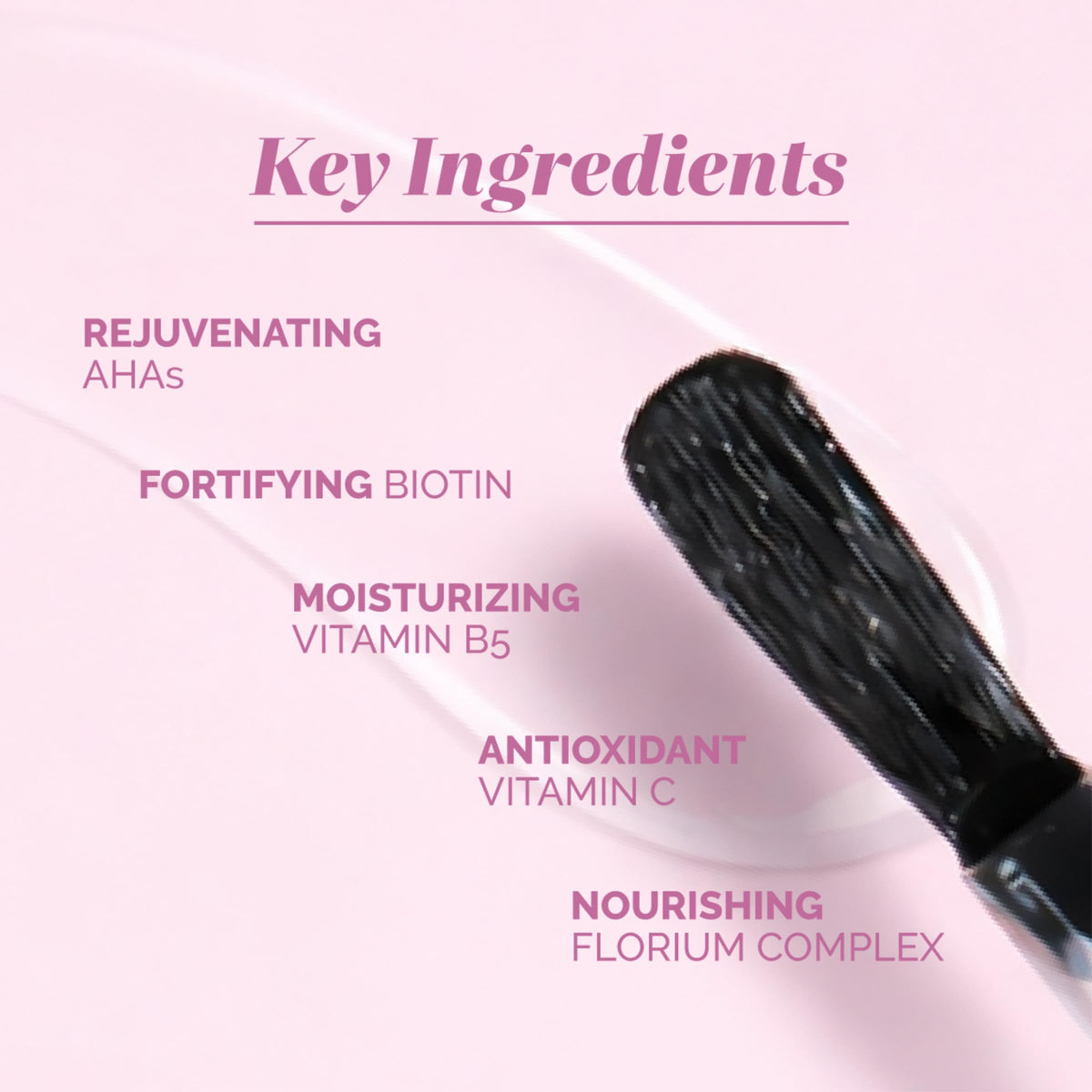 LONDONTOWN applicator brush close-up demonstrating precise, easy application