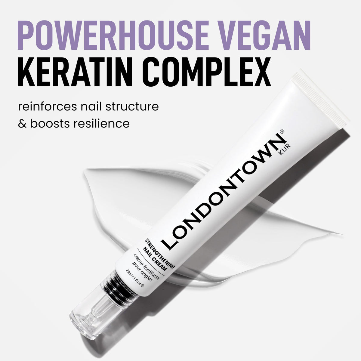 LONDONTOWN ingredients label close-up highlighting key actives