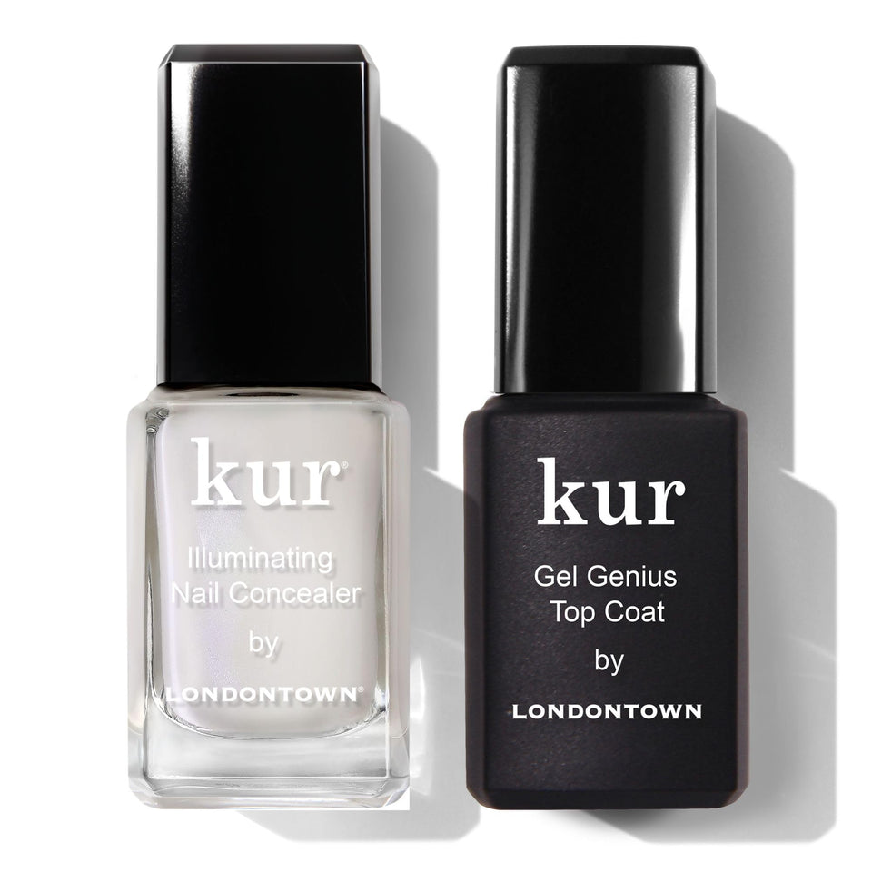 londontown kur duo front packaging showing both bottles for easy starter manicure