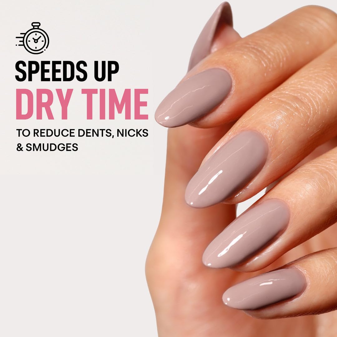 LONDONTOWN gloss on nails close-up showing high-shine, gel-like finish benefit