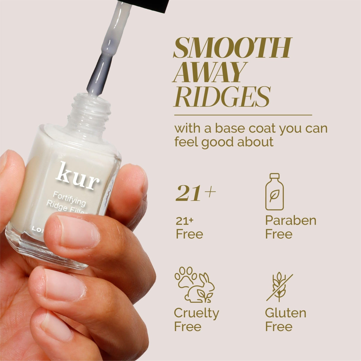 LONDONTOWN brush applicator detail smoothing precise, even coverage