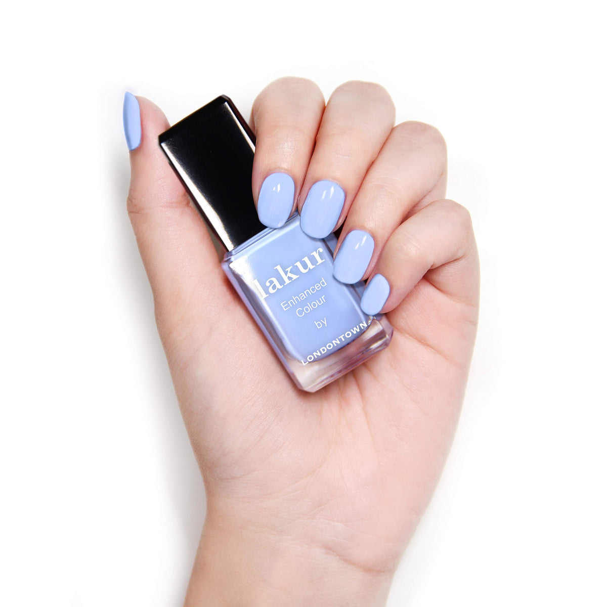 LONDONTOWN Lakur brush stroke detail highlighting self-leveling formula and smooth finish