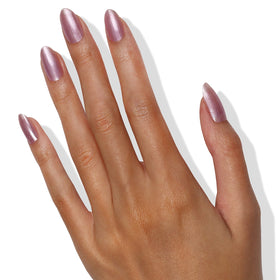 LONDONTOWN swatch stroke of Amethyst on Ice showing rich pink-purple pigment