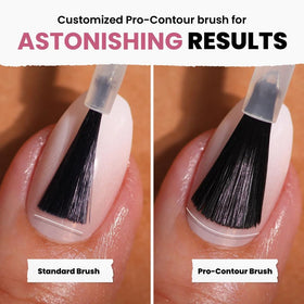 LONDONTOWN polish applied on nail plate demonstrating smooth coverage