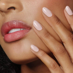 LONDONTOWN before and after nails showing strength and glossy finish
