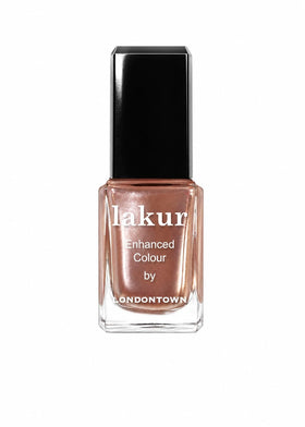 LONDONTOWN bottle front view showing Boozy Brunch shade and glossy finish benefits