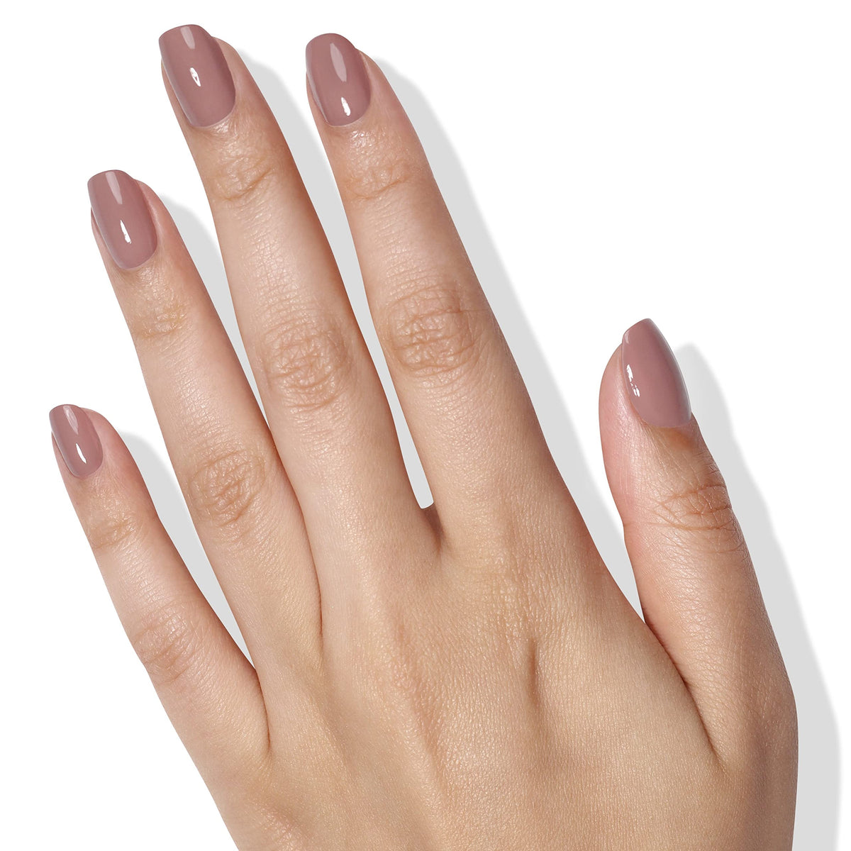 LONDONTOWN swatches on nail wheel showing nude brown variations
