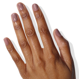 LONDONTOWN close-up of chai texture on nail showing streak-free sheen
